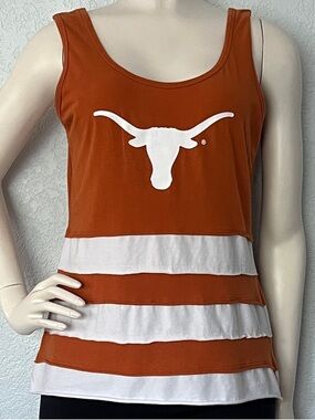Texas Longhorns Tank Top Women’s XL Burnt Orange Layered Game Day KLUTCH